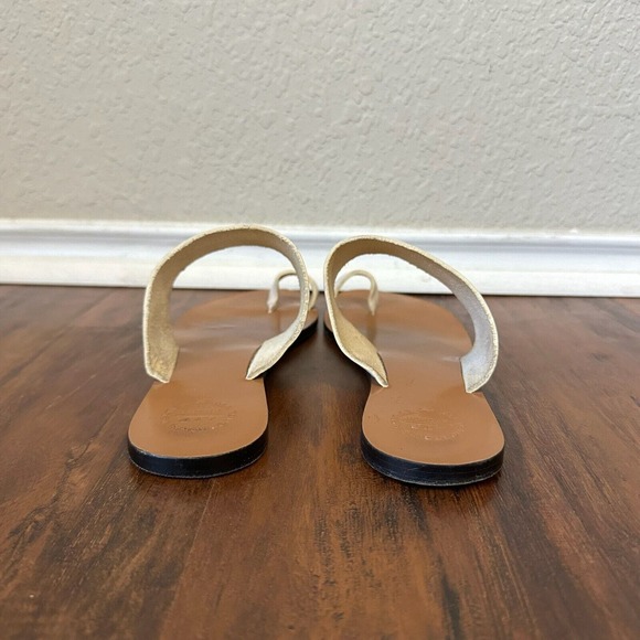 ATP Atelier Astrid Toe-Ring Sandals in White Leather - Picture 7 of 11